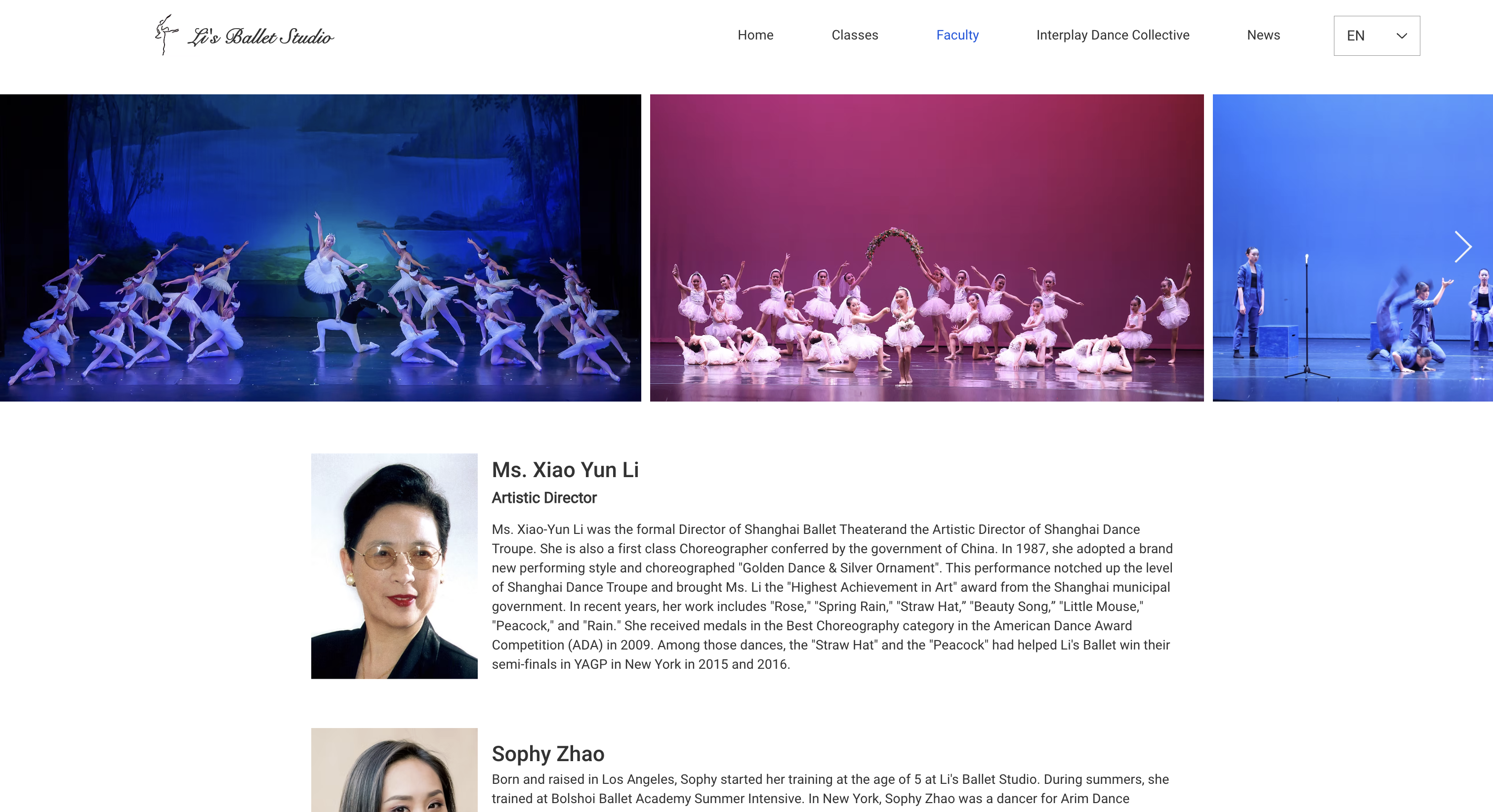 Website page 2