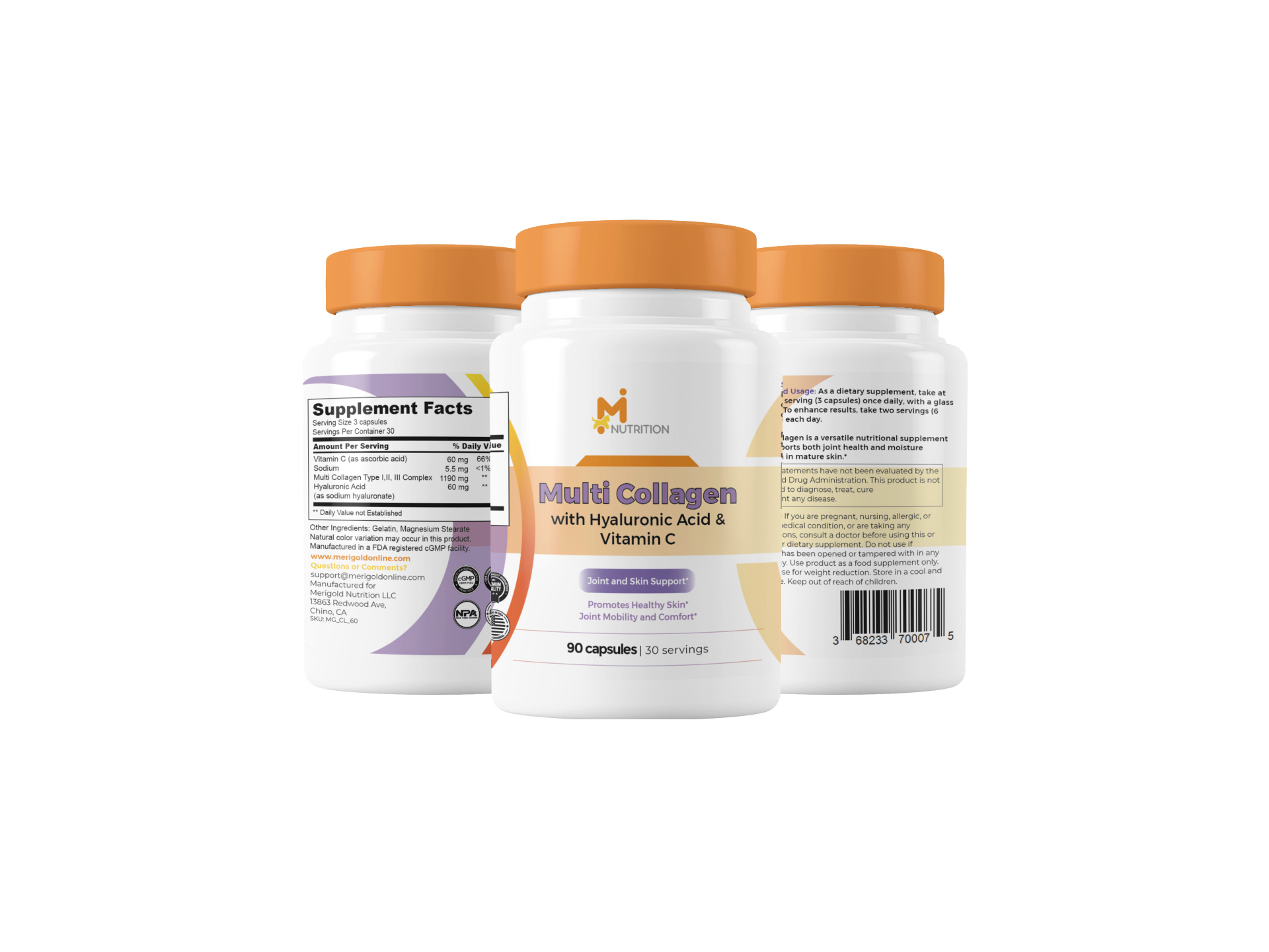 Multi Collagen bottle mockup