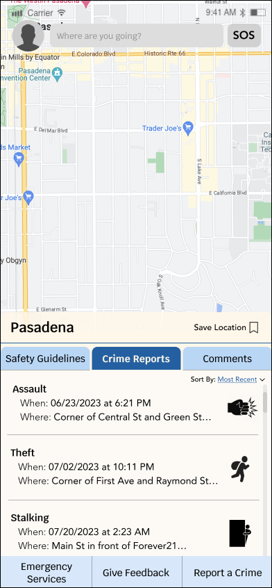 Crime reports revised spacing