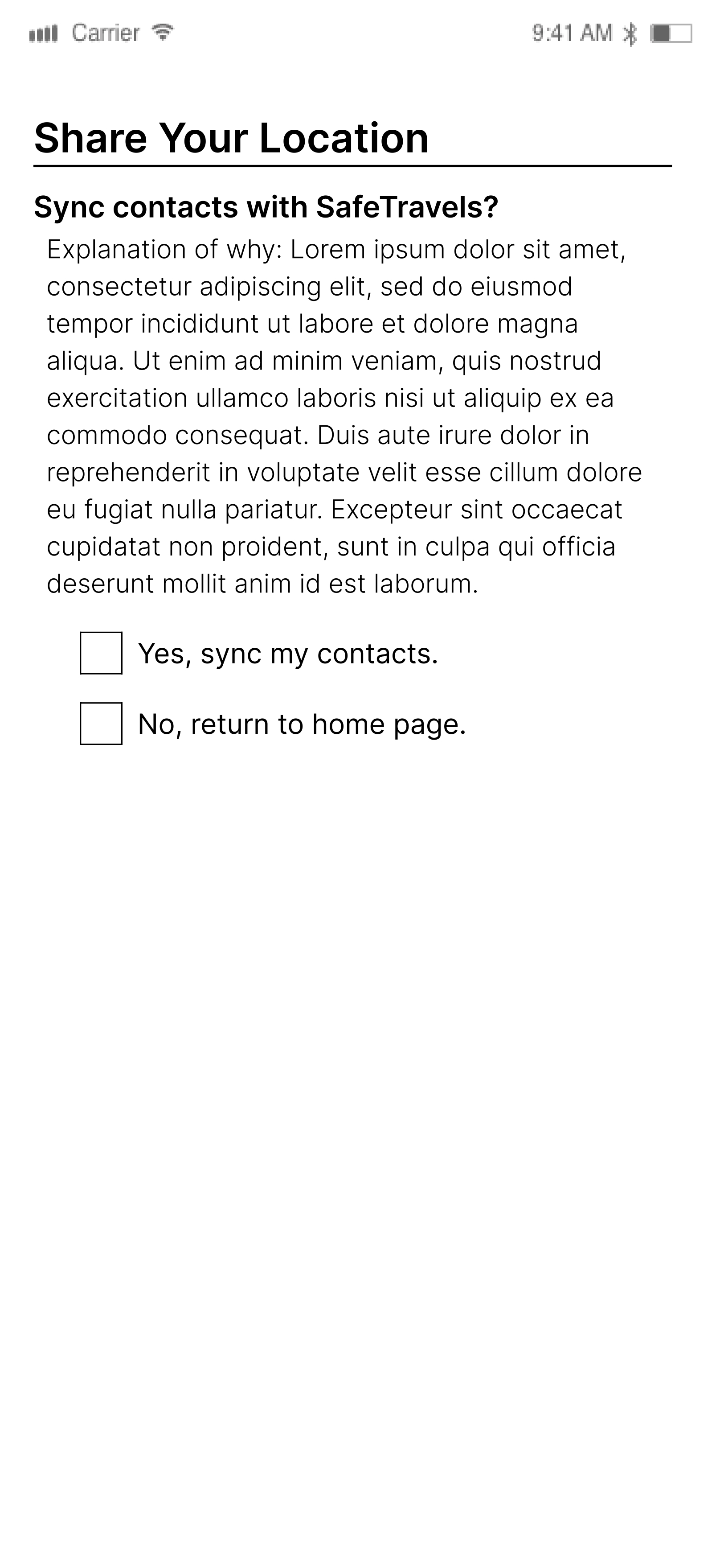 Wireframe page 10