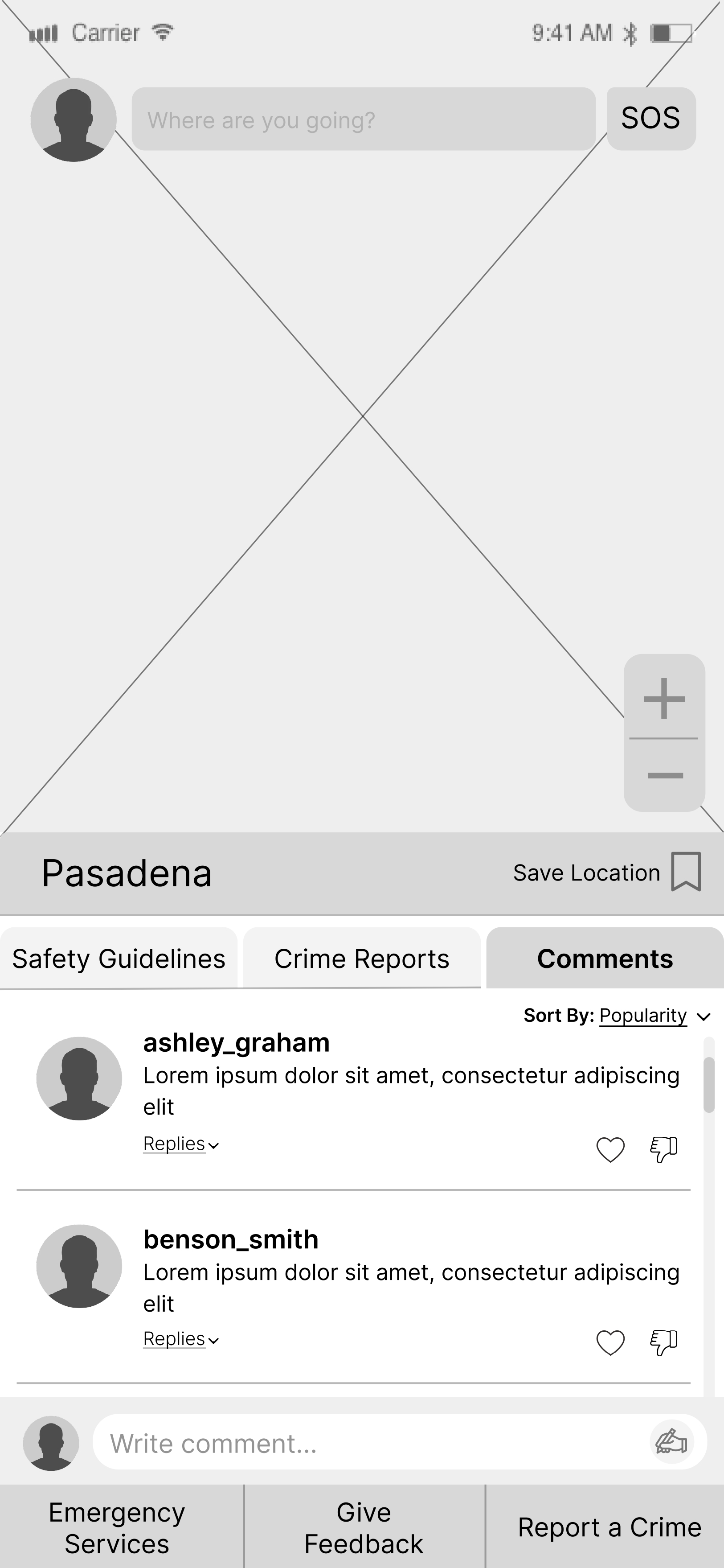 Wireframe page 8