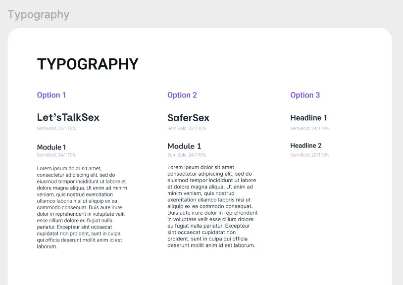 Typography explorations