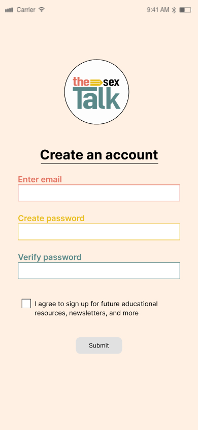 Create account